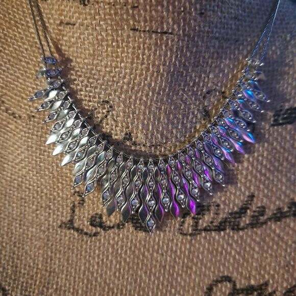 RARE GORGEOUS!! Brighton Silver 925 TRIBAL CHOKER Necklace In Heart Shaped Tin - Picture 7 of 14